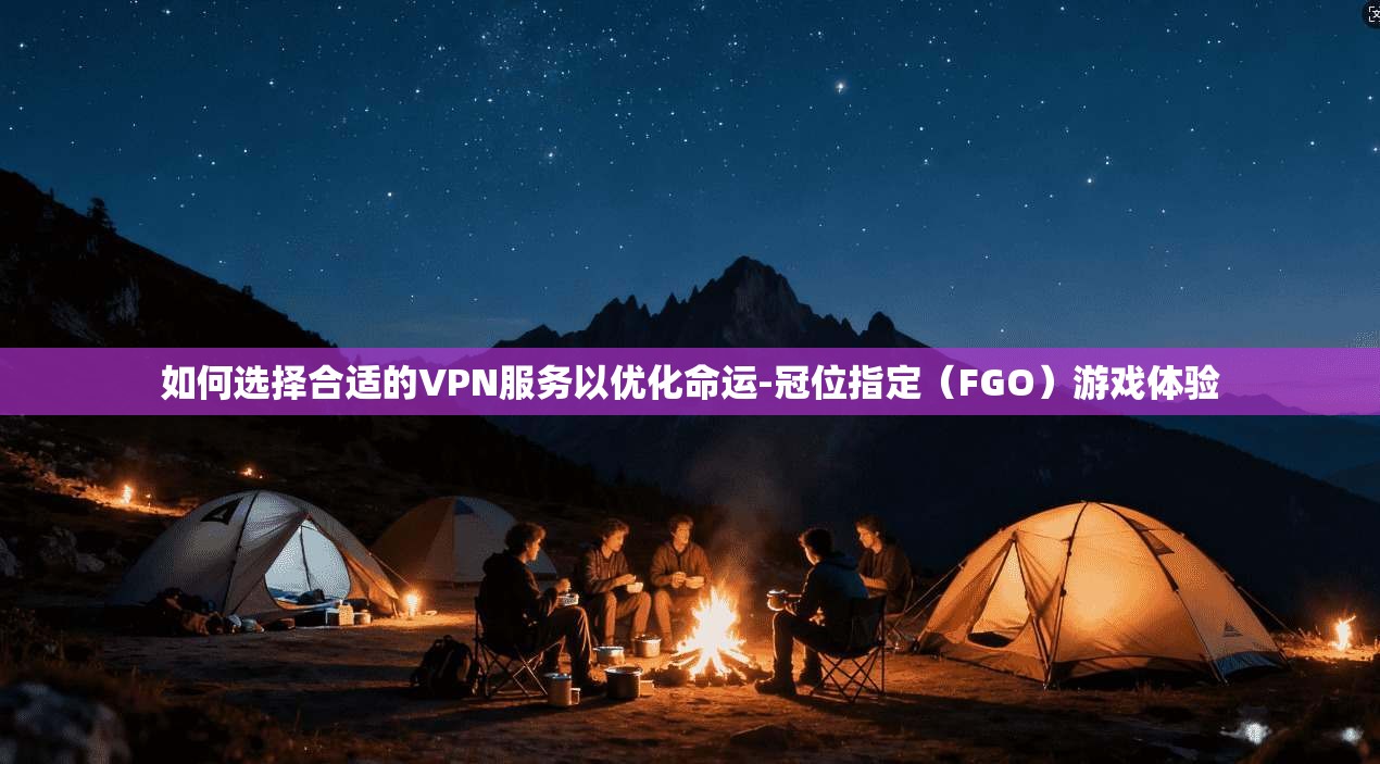 如何选择合适的VPN服务以优化命运-冠位指定（FGO）游戏体验